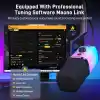 MAONO Yazılımlı XLR/USB Oyun Mikrofonu, Akış Podcast Vokal Kaydı için RGBli Dinamik PC Mikrofonu, Sessiz Düğmeli Bilgisayar Mikrofonu, Kazanç Düğmesi, Ses Kontrolü, Masaüstü Standı PD100X