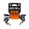 MXR JIM DUNLOP Şerit Yama Kablosu 3 | 3-3 Paket, 1/4-İnç Dik Açı (3PDCPR03)