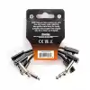 MXR JIM DUNLOP Şerit Yama Kablosu 3 | 3-3 Paket, 1/4-İnç Dik Açı (3PDCPR03)