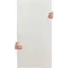 Tink 3D Kendinden Yapışkanlı Duvar Kağıdı Yeni Nesil Akustik Keçe Panel Dalgalı Desen 52x98 cm (Beyaz, 10 Adet 5 m²)