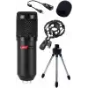 Lastvoice BM800 Full Black Kondenser Youtuber Mikrofon, 7.1