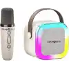 K12 Kablosuz Bluetooth Hoparlör Karaoke Mikrofon 5 Ses Efektli Rgb Hd Stereo?es Usb/Sd/FM