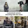 HollyView Hollyland Lark M1 kablosuz yaka mikrofonu, gürültü engelleme özellikli çift kanallı yaka mikrofonu, 199,9 m 8 saat, iPhone kamera YouTube video kaydı, canlı yayın podcast röportajı Vlog ile uyumlu