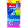 Vileda Colors Mikrofiber Bez, Çok renkli, 8 Parça