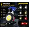 6sı 1 Arada Anahtarlık Fener, COB LED Mini El Feneri, Type-C Şarjlı, 7 Aydınlatma Modu, Karabinalı Çok Amaçlı Kamp Feneri, Şişe Açacağı, Tornavida, İp Kesici, Mıknatıslı Acil Durum Feneri