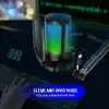 FIFINE PC oyun mikrofonu, USB mikrofon, yayın podcast stüdyosu için, mikrofon standı ve sessize alma tuşlu, PS4 PS5 Mac için