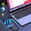 2.5 SATA HDD/SSD Harici Disk Kutusu - USB 3.0 Micro-B 5Gbps’e Kadar Hız - 4TB’a Kadar Destek - Windows/Mac/Linux Uyumlu - Taşınabilir Şeffaf Harddisk Kutusu
