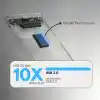 2.5 SATA HDD/SSD Harici Disk Kutusu - USB 3.0 Micro-B 5Gbps’e Kadar Hız - 4TB’a Kadar Destek - Windows/Mac/Linux Uyumlu - Taşınabilir Şeffaf Harddisk Kutusu