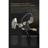 CCA C12 in Kulak Monitör Kulaklıklar 5BA 1DD Hibrid HiFi IEM Kulaklık Gürültü Izole Stereo Kablolu Kulakiçi Müzisyenler Audiophile Şarkıcılar DJ