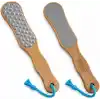 Bluefox Çift Taraflı Ayak Törpüsü – Paslanmaz Çelik Nasır ve Topuk Çatlağı Törpüsü, Ergonomik Saplı, Islak/Kuru Kullanıma Uygun, Ev Tipi Pedikür Ayak Ovucu