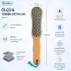 Bluefox Çift Taraflı Ayak Törpüsü – Paslanmaz Çelik Nasır ve Topuk Çatlağı Törpüsü, Ergonomik Saplı, Islak/Kuru Kullanıma Uygun, Ev Tipi Pedikür Ayak Ovucu