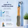 Bluefox Çift Taraflı Ayak Törpüsü – Paslanmaz Çelik Nasır ve Topuk Çatlağı Törpüsü, Ergonomik Saplı, Islak/Kuru Kullanıma Uygun, Ev Tipi Pedikür Ayak Ovucu