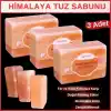 Hanzade Bitkisel Himalaya Tuz Sabunu 300-350 Gr x 3 Adet Zengin Mineralli Doğal Saf Pembe Himalaya Kaya Tuzu Sabunu Doğal Peeling