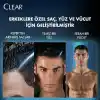 Clear Men 3 in 1 Şampuan & Duş Jeli Arındırıcı Kömür Saç Yüz Vücut İçin