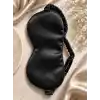 ICON SILK%100 Saf İpek Uyku Maskesi Göz Bandı (Siyah)