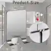 Kyro tech 2Li Paslanmaz Çelik Metal Banyo Jilet ve Traş Bıçağı Tutucu, Kendinden Yapışkanlı, Çift Askılı, Delme Gerektirmez, Su Geçirmez, Nemli Ortama Dayanıklı, Fayans, Mermer, Cam, Ahşap Uyumlu