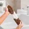 WONKEY - Uzun Esnek Duş Lifi, Sırt Ovma Kesesi, Yumuşak Banyo Lifi, Ovma Süngeri, Kadınlar ve Erkekler için Sırt Ovma için Kese, Peeling ve Hamam Kesesi (1 Adet)