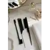 Busstier 3’lü Saç Şekillendirme Fırça Seti, Slick Back Saç Fırçası, Kenar Fırçası ve Kuyruklu Tarak, Çok Renkli