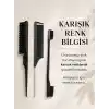 Busstier 3’lü Saç Şekillendirme Fırça Seti, Slick Back Saç Fırçası, Kenar Fırçası ve Kuyruklu Tarak, Çok Renkli