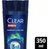 Clear Men 3 in 1 Şampuan & Duş Jeli Ferahlatıcı Mentol Etkisi Saç Yüz Vücut İçin 350 ml