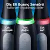 Oral-B iO3 Siyah Şarjlı/Elektrikli Diş Fırçası, 1 Fırça Başlığı, Uzun Ömürlü Pil, Seyahat Kabı
