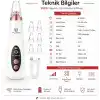 YUES Vakumlu Yüz Temizleme Cihazı Siyah Nokta Giderici, 6 Başlıklı Komedon Temizleme Aleti, LED Ekranlı, 3 Emiş Modlu, USB Şarjlı Gözenek Temizleyici Cilt Bakım Cihazı