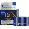 NIVEA Q10 Kırışıklık Karşıtı Gece Bakım Kremi 50 ml,Nemlendirici,Yenileyici,Kreatin,Hyaluronik Asit