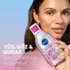 NIVEA Aqua Rose Gül Suyu ve Serum İçeren Çift Fazlı Micellar Makyaj Temizleme Suyu 400ml,Yüz Göz Dudak, SPF Filtrelerini Temizler