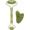 Beper C301ABE101 Gua Sha Yeşim Taşında Jade Roller & Gua Sha Masaj Aleti, Yüz ve Vücut Masaj, Rahatlatıcı, Modelleme ve Yaşlanma