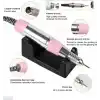 Coverzone Manikür Pedikür Makinesi Profesyonel 25000 Rpm Elektrikli Freze Tırnak Parlatıcı Törpü 3 Farklı Renk Seçeneği Nail Drill Parlatma Şekil Verme Çok İşlevli Kullanım F601 (Beyaz)