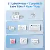 NIIMBOT B1 Etiket Makinesi, Otomatik Tanımlamalı Bluetooth Taşınabilir Etiket Yazıcısı, Ofis, Ev, İş için Kullanımı Kolay, 2 x 1.2 inç Etiket/Rulo (Mavi)
