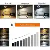Kyrotech Klipsli LED Kitap Okuma Lambası USB Girişli Aydınlatma Esnek Kollu Metal Ders Çalışma Makyaj TikTok YouTube Canlı Yayın İçerik Üretim Işığı Göz Yormaz Modern 3 Renk Modlu Sarı Beyaz Gün Işığı