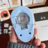 Mavi Pul Delgeç Tasarım Scrapbooking Malzemesi - Pul Şekilli Delgeç Kağıt Kesici