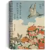 Katsushika Hokusai/Cuckoo and Azaleas,1834 | Spiralli Defter 06 | A5 | Çizgisiz | 100 Sayfa |Sanat