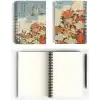 Katsushika Hokusai/Cuckoo and Azaleas,1834 | Spiralli Defter 06 | A5 | Çizgisiz | 100 Sayfa |Sanat