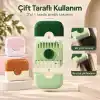 Coverzone Ayarlanabilir Bıçaklı Jiletli Saç Kesme ve Kırık Alma Tarağı, Saç İnceltme ve Şekillendirme Tarağı, Çift Taraflı Kat Kesim, Perçem Kakül ve Saç Ucu Düzeltme Aparatı, SC01(Yeşil)