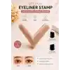 Suya Dayanıklı Çift Taraflı Eyeliner Damga Kalem Sağ Ve Sol Göz Uyumlu-SİYAH