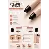 Suya Dayanıklı Çift Taraflı Eyeliner Damga Kalem Sağ Ve Sol Göz Uyumlu-SİYAH