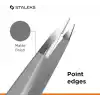 Batık saç cımbızı - STALEKS PRO - tip 5 - Pinpoint Tip Cımbız - Cerrahi Paslanmaz Çelik - Dayanıklılık - Hassasiyet - El Yapımı - Uzmanlar ve profesyoneller için.