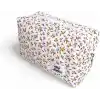 Makyaj Çantası | Makeup Bag | Kapitone Bakım Seyahat Kozmetik Çantası (Beyaz-Sarı)