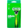 Gillette Body erkek tıraş makinesi, ıslak tıraş makinesi + 1 tıraş bıçağı, 3 kat bıçak ağzı ile