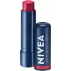 NIVEA SPF30 Kırmızı Renkli Dudak Bakım Kremi,4,8gr,24 Saat Nemlendirme,E Vitamini,Organik Badem Yağı,Shea Yağı,Dudak Ve Yanaklar İçin,Allık Etkisi,Mineral Yağı Bulunmaz