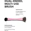 Cream Co. Çift Taraflı Makyaj Fırçası, Dual-Ended Allık Kontür Fondöten Kapatıcı, Çok Amaçlı Makeup Brush