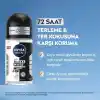 NIVEA MEN Erkek Roll-on Deodorant Black&White Invisible Original 50ml, 72 Saat Anti-perspirant, X3 AdetSet P09753