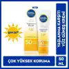 NIVEA SUN Yaşlanma ve Leke Karşıtı Q10 Yüz Güneş Kremi SPF50 50 ml, Nemlendirme, Normal ve Kuru Ciltler