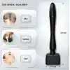 Elamour 140 Titanyum Iğneli Ayarlanabilir Iğne Ölçülü (0.25-3.0mm) - Dezefektan Hediyeli - Siyah Dermastamp