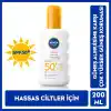 NIVEA SUN SPF50 Hassas Ciltlere Özel Çok Yüksek Güneş Koruyucu Sprey 200ml, Güneş Alerjisine Karşı Etkili,Kokusuz
