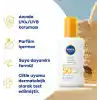 NIVEA SUN SPF50 Hassas Ciltlere Özel Çok Yüksek Güneş Koruyucu Sprey 200ml, Güneş Alerjisine Karşı Etkili,Kokusuz
