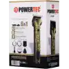 Powertec TR-1000 (6in1) 6 Başlıklı Erkek Bakım Kiti Saç Sakal Vücut Kulak Burun Kıl Tüy Alma Makinesi