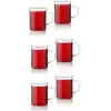 Orret Home 6lı Borosilikat Cam Kupa – Isıya Dayanıklı Termisil Çay ve Kahve Bardağı Seti, Şeffaf Cam Kupa, Sıcak Soğuk İçecekler İçin Dayanıklı Bardak Takımı (6 Adet)
